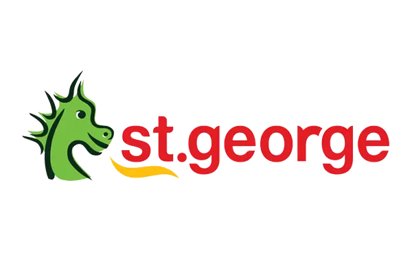 St George Bank logo... a trusted BIR Finance lender.